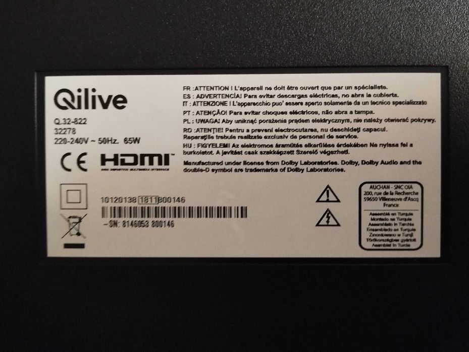 TV Qilive 32'' ótimo estado