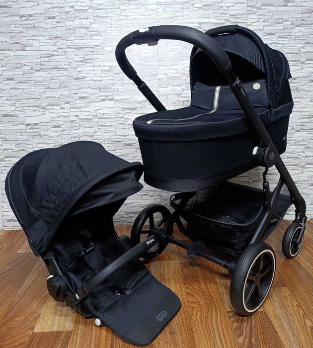 Cybex Balios S Lux Moon Black коляска, стан нової