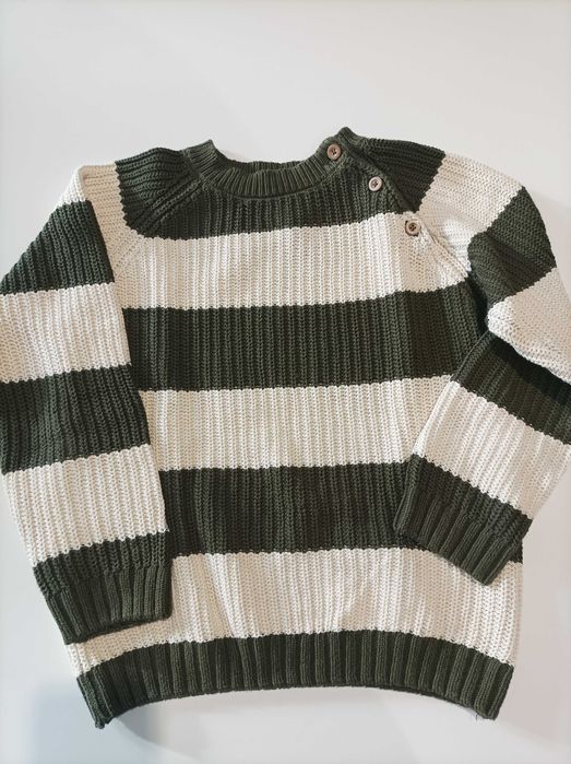 Sweter w szerokie pasy Pepco, r.128