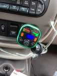 Transmiter samochodowy bluetooth USB Led