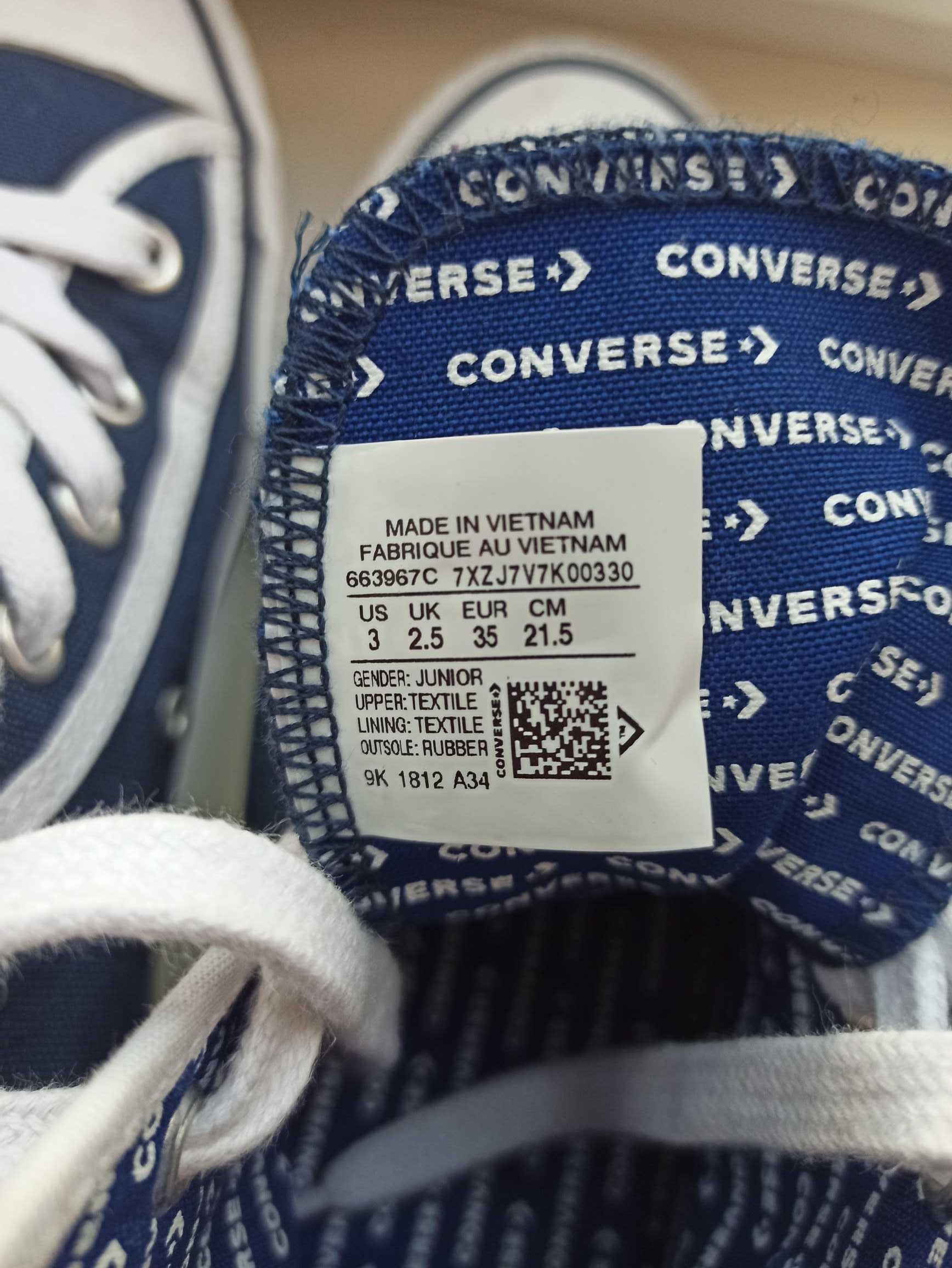 Продам дитячі кеди Converse (35 розмір - 23 см)