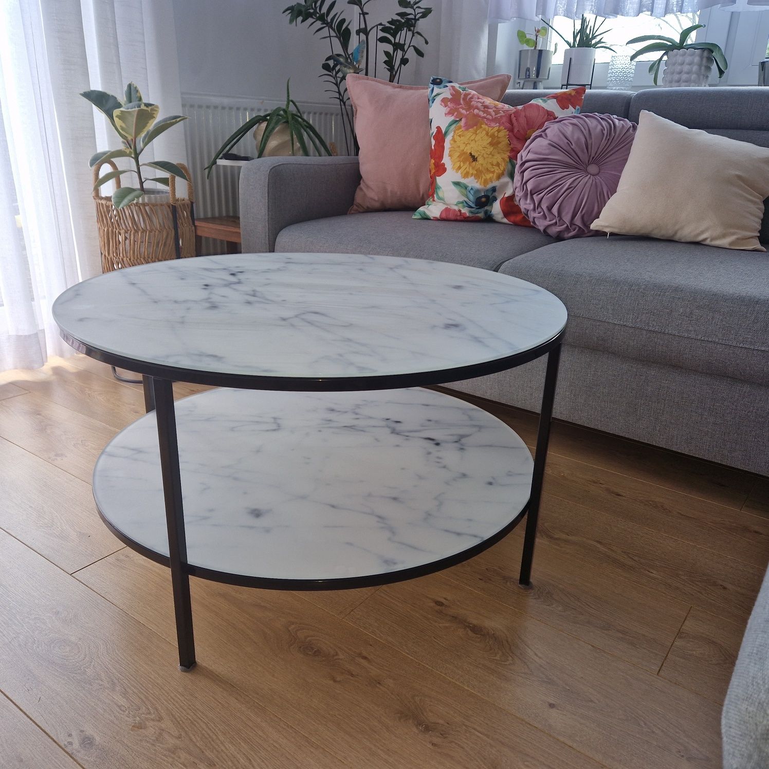 Stolik kawowy 80x45 marmur