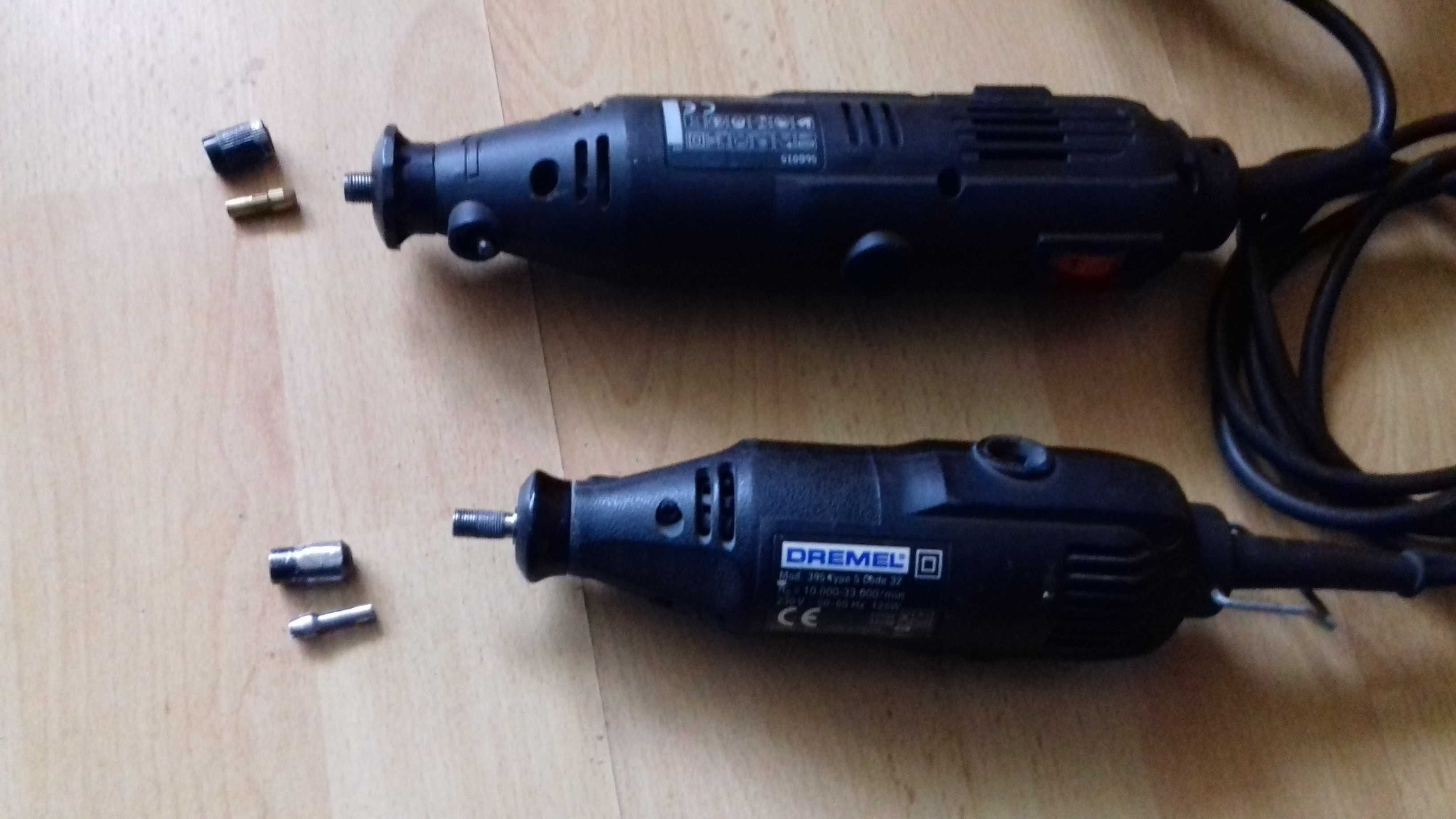 Dwie mini szlifierki uszkodzone Dremel 395 i 56G015 135W