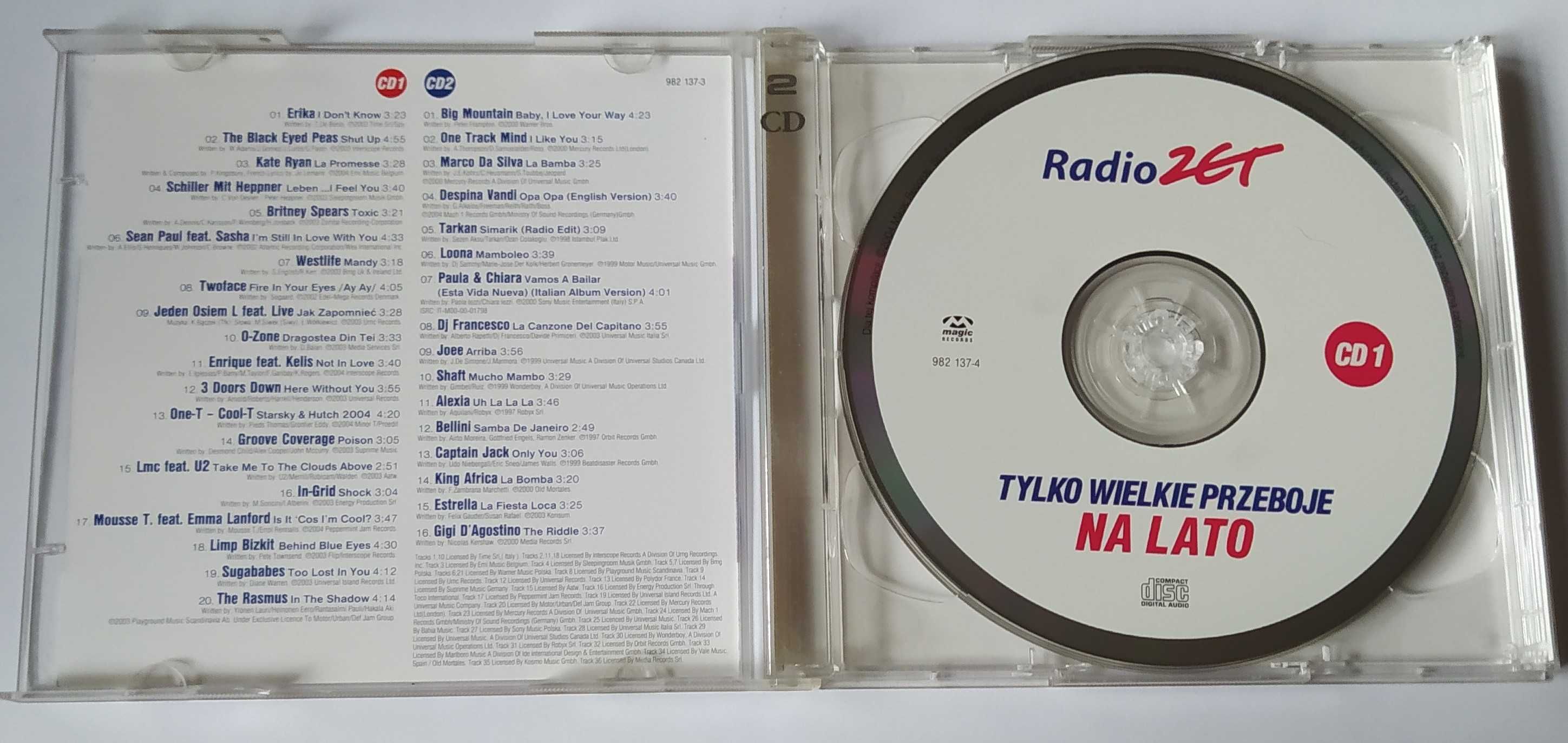 Radio ZET Tylko Wielkie Przeboje Na Lato 2 CD