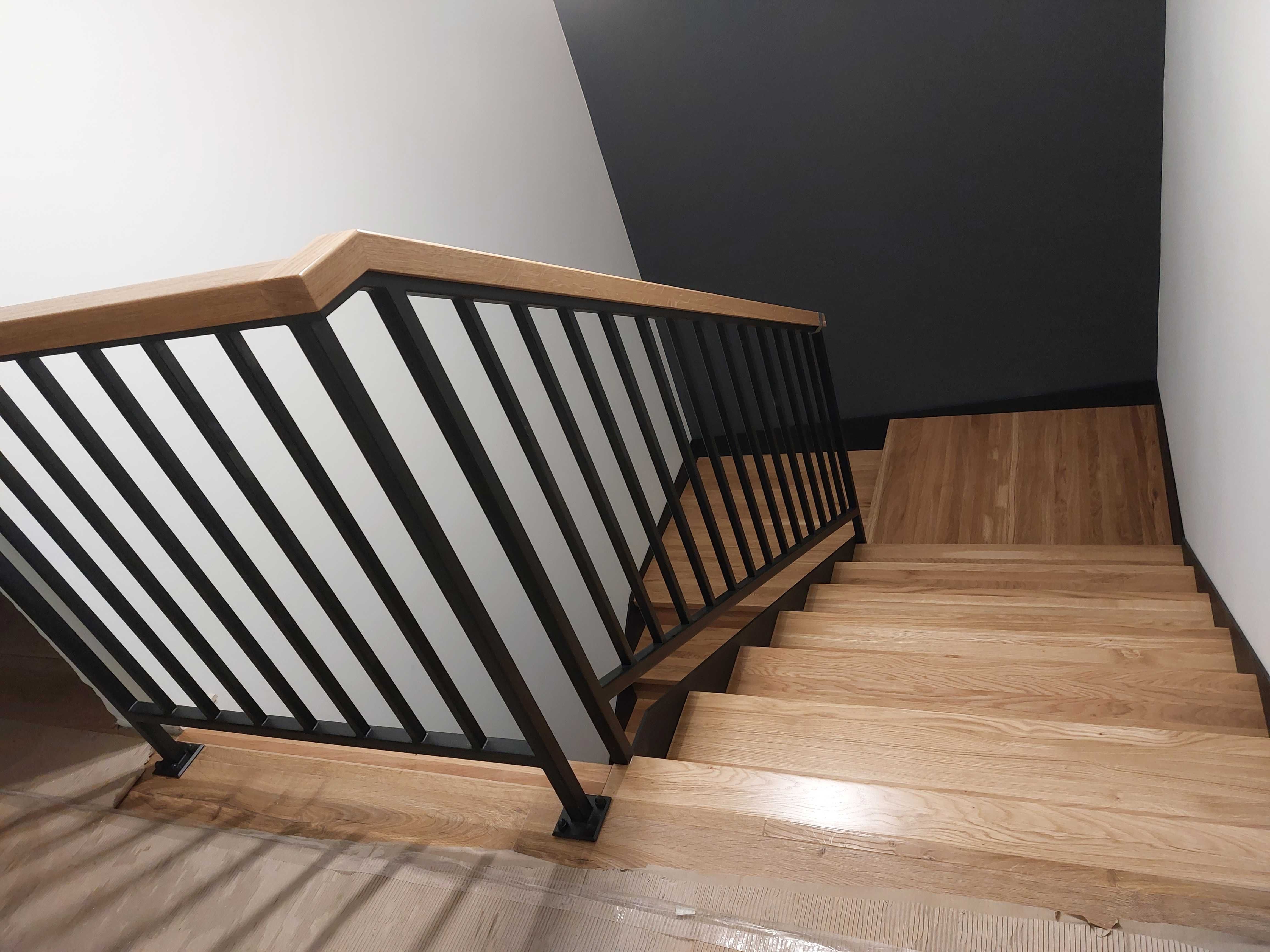 Balustrady spawane wewnętrzne schodowe