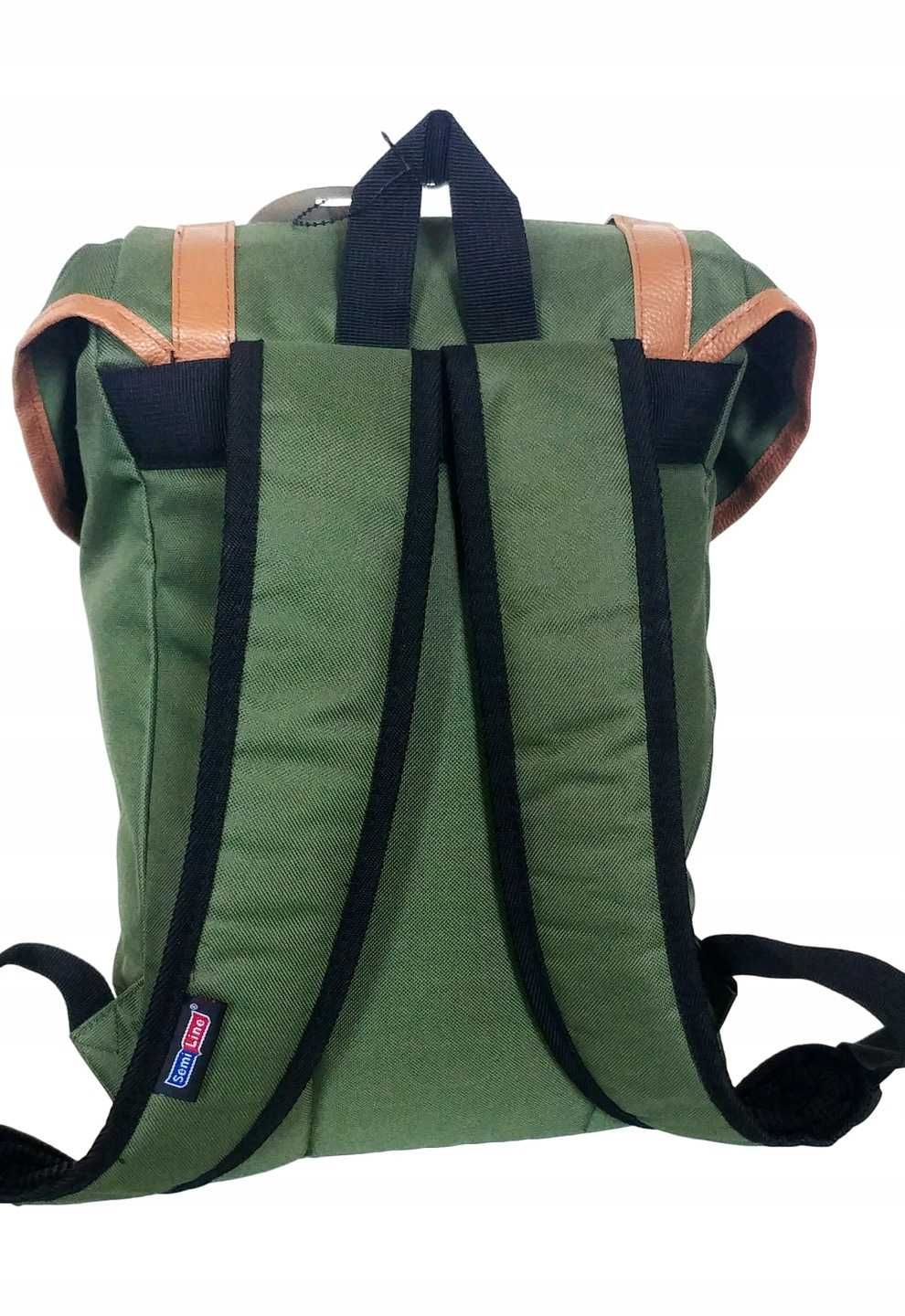 Plecak Szkolny Młodzieżowy Semi Line Vintage – Zielony