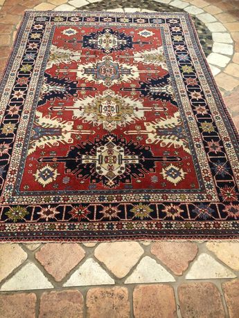 Азербайджанський килим ручної роботи, вовняний