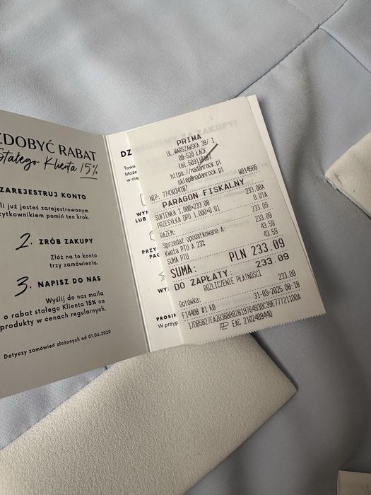 Sukienka NB Polina Madam Rock roz XS/S Nikola błękitna biały kołnierz