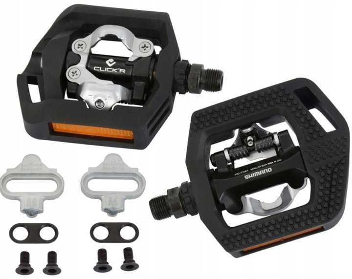 Pedały platformowe SPD SHIMANO pd-t421 + bloki.