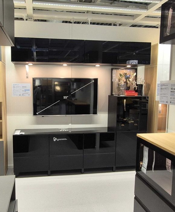 Zestaw mebli IKEA BESTA do salonu, pokoju młodzieżowego