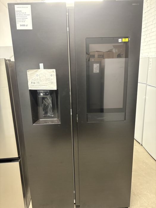 Lodówka Side by Side z kostkarką SAMSUNG RS90F66BEF, LCD