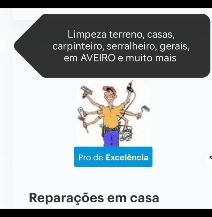 Faço trabalhos gerais em Aveiro e arredores