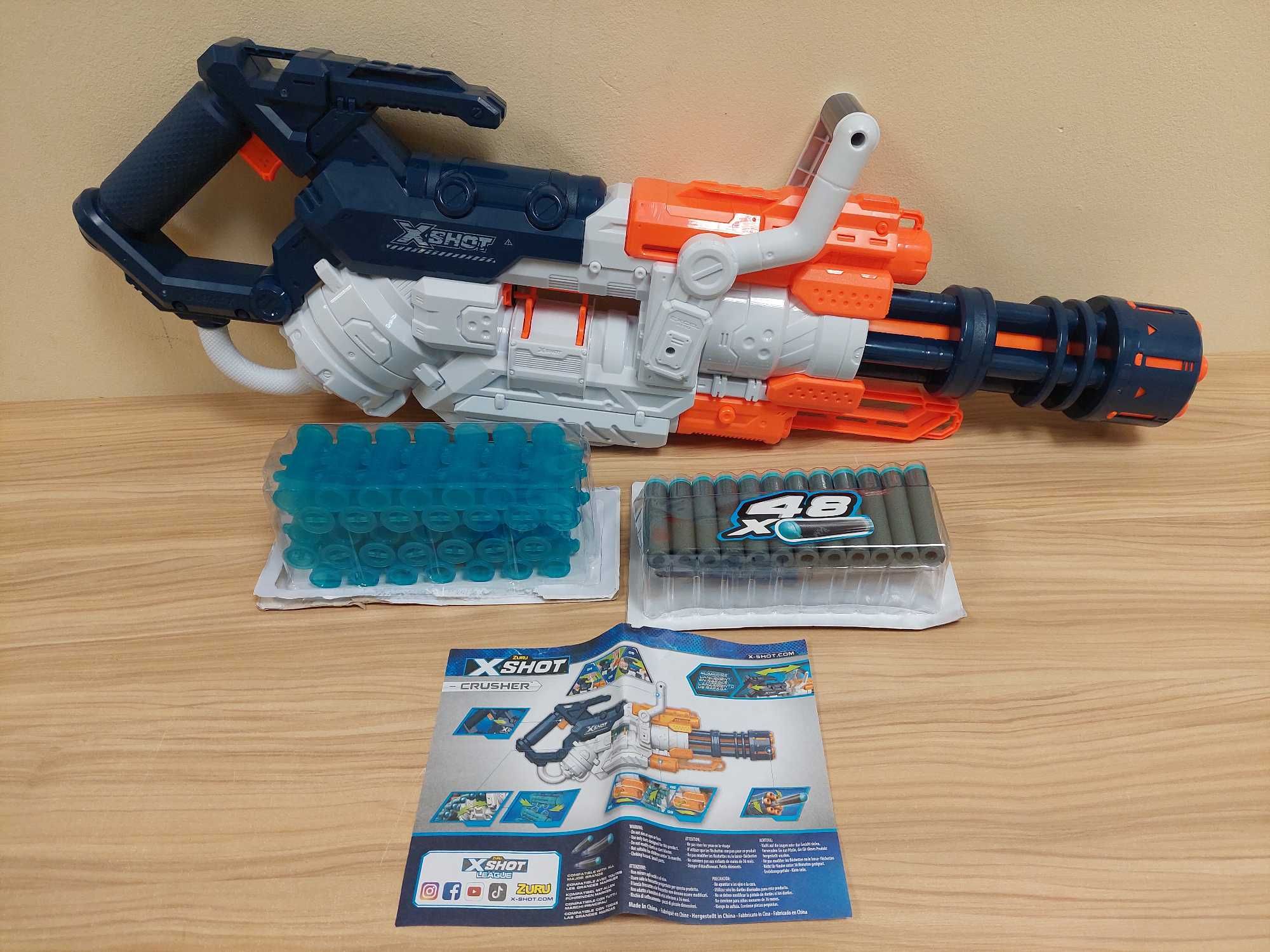 Zuru X-Shot Crusher Minigun  KARABIN Wyrzutnia do Strzałek A N23