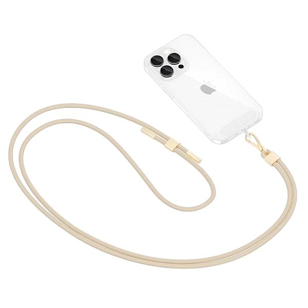 Tech-Protect C2S Rope Crossbody Strap Beige/Gold