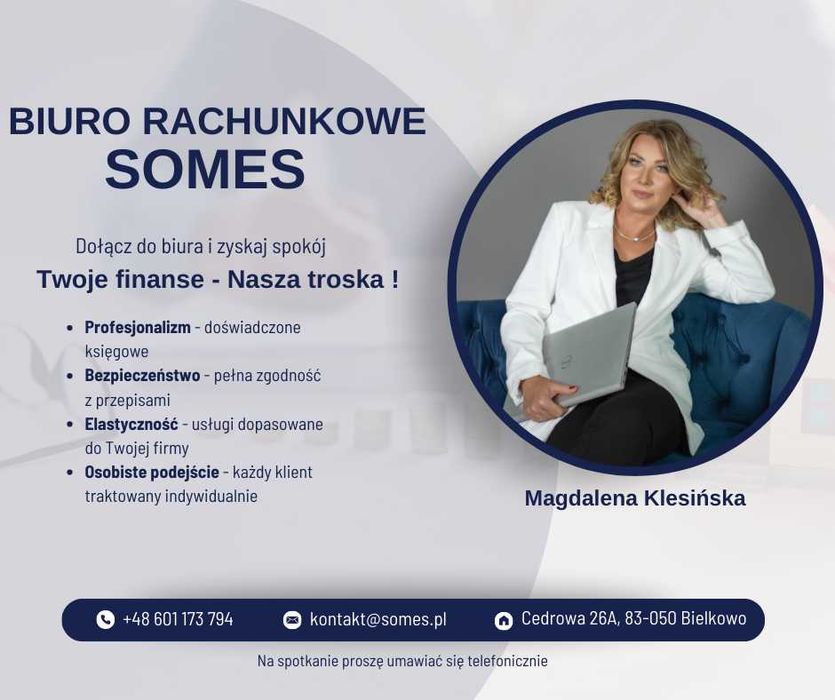 Usługi księgowe, biuro rachunkowe, księgowa