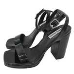 Buty damskie sandały Steve Madden Balt rozmiar 39 czarne lakierowane