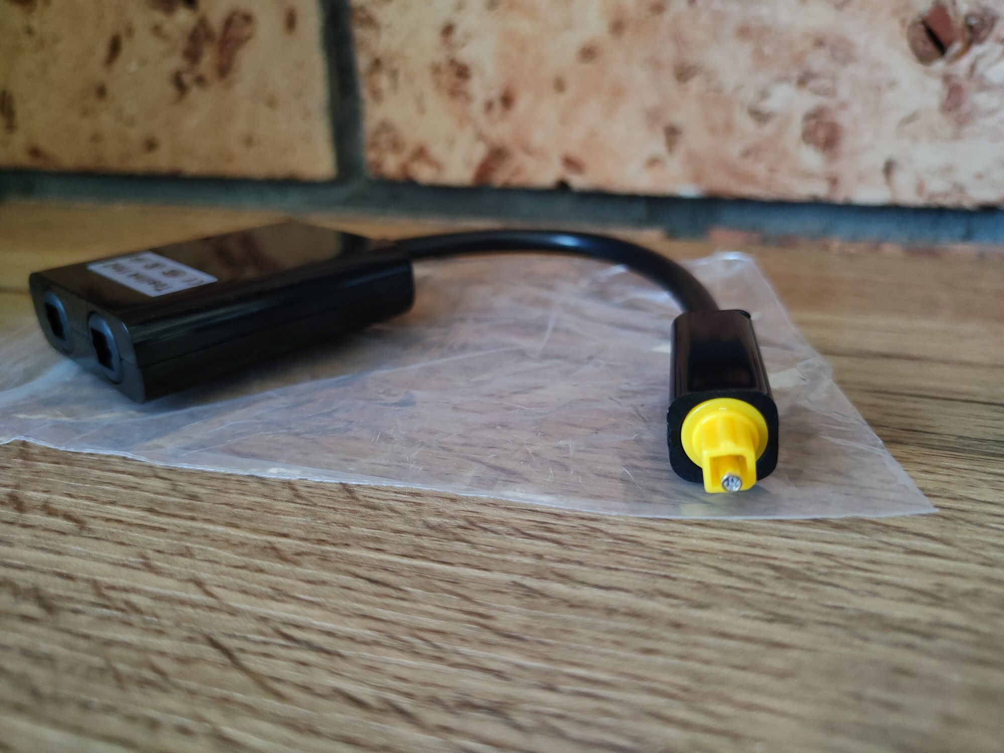 Adapter optyczny dwójnik audio rozdwajacz TOSLINK splitter 1×2