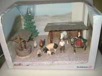 Antigo caixa Schleich animais da quinta