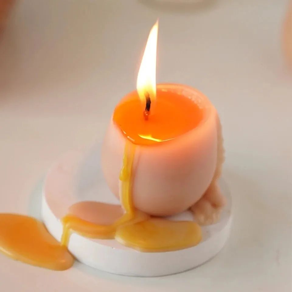 Силіконова  форма яйце для свічок, молд для шоколаду, мила