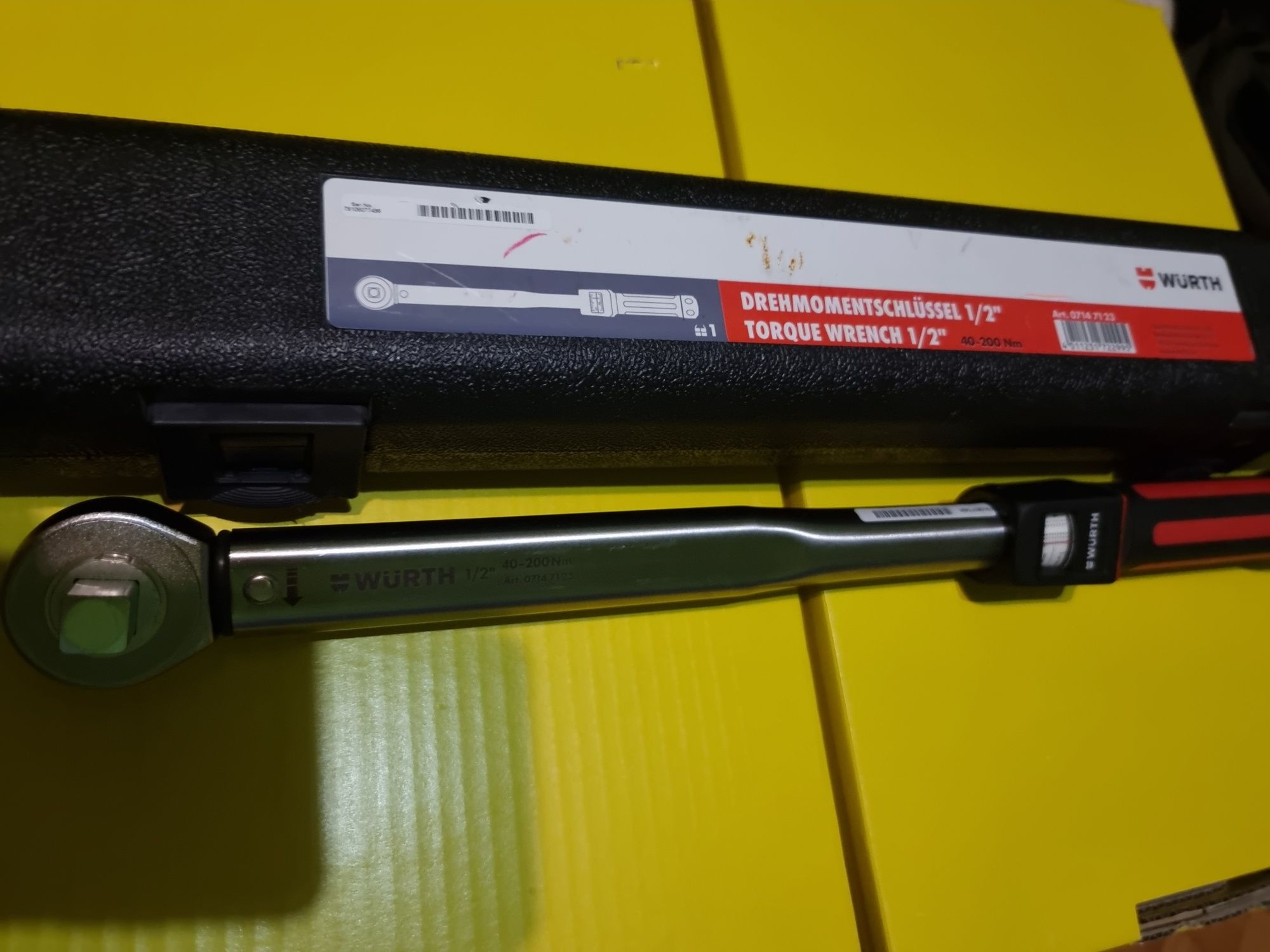 Würth klucz dynamometryczny 40-200 Nm 1/2.  używany max 5 raz