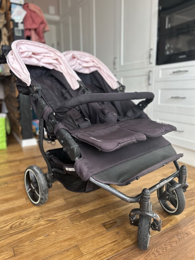 Wózek dziecięcy bliźniaczy Baby Monsters easy twin 3.0