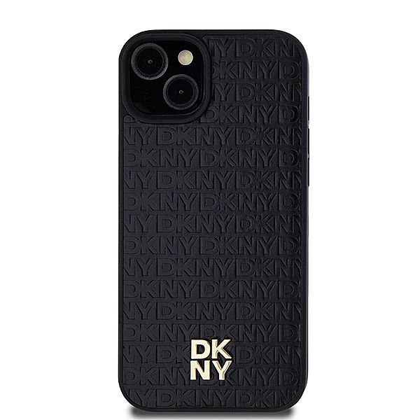 Etui DKNY Leather Pattern Metal Logo MagSafe na iPhone 15 / 14 / 13 -