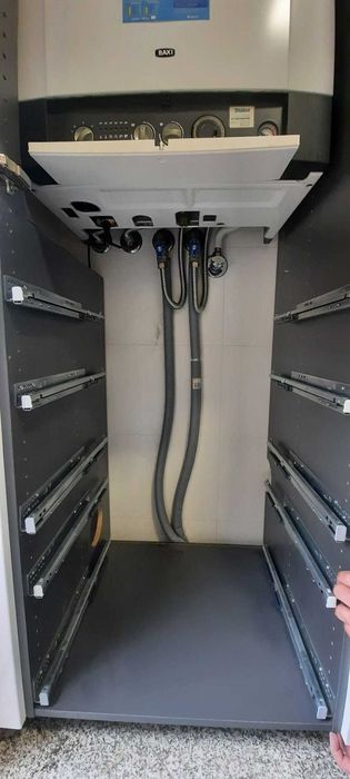 Caldeira condensação gás natural BAXI 24kW (AQS + Aq. central) - 2009
