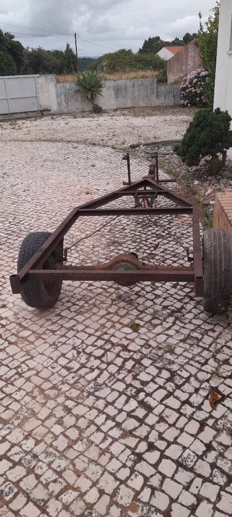 Atrelado tractor moto enchada