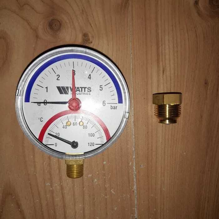 termomanometr watts pionowy 6 bar 3 sztuki