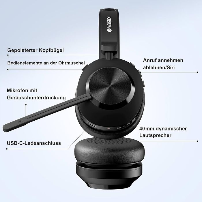 Bezprzewodowy zestaw słuchawkowy Bluetooth z mikrofonem A22