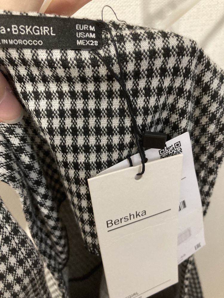 Сукня сарафан у клітинку Bershka M