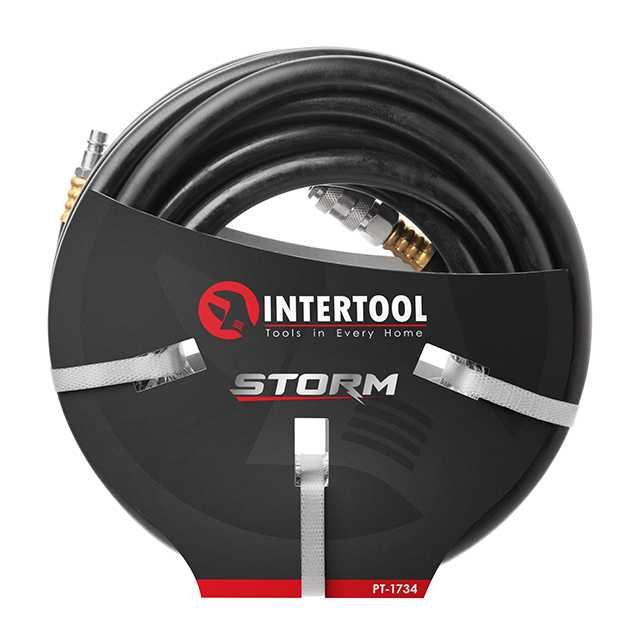 Шланг для компресора армований  до 20атм 10×17мм 20м INTERTOOL PT-1735