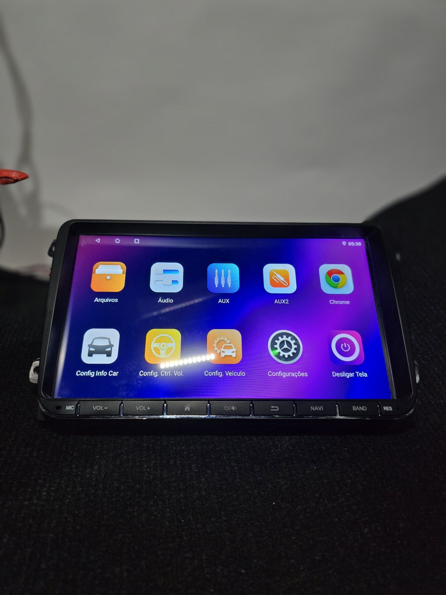 Rádio Volkswagen Android 13 com GPS (Novo)