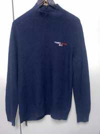 Bawełniany sweter golf Tommy Hilfiger L oversize