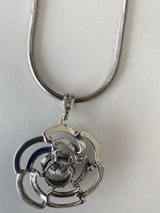 Naszyjnik srebrny z cyrkonią 42 cm