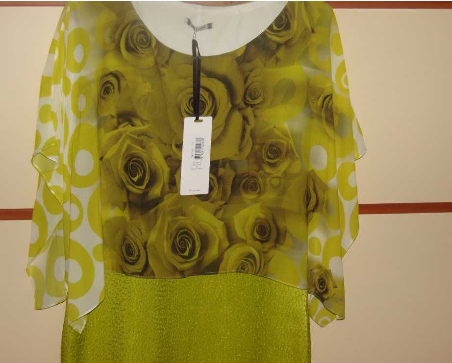 YNOW piękna sukienka zielona limonka 44
