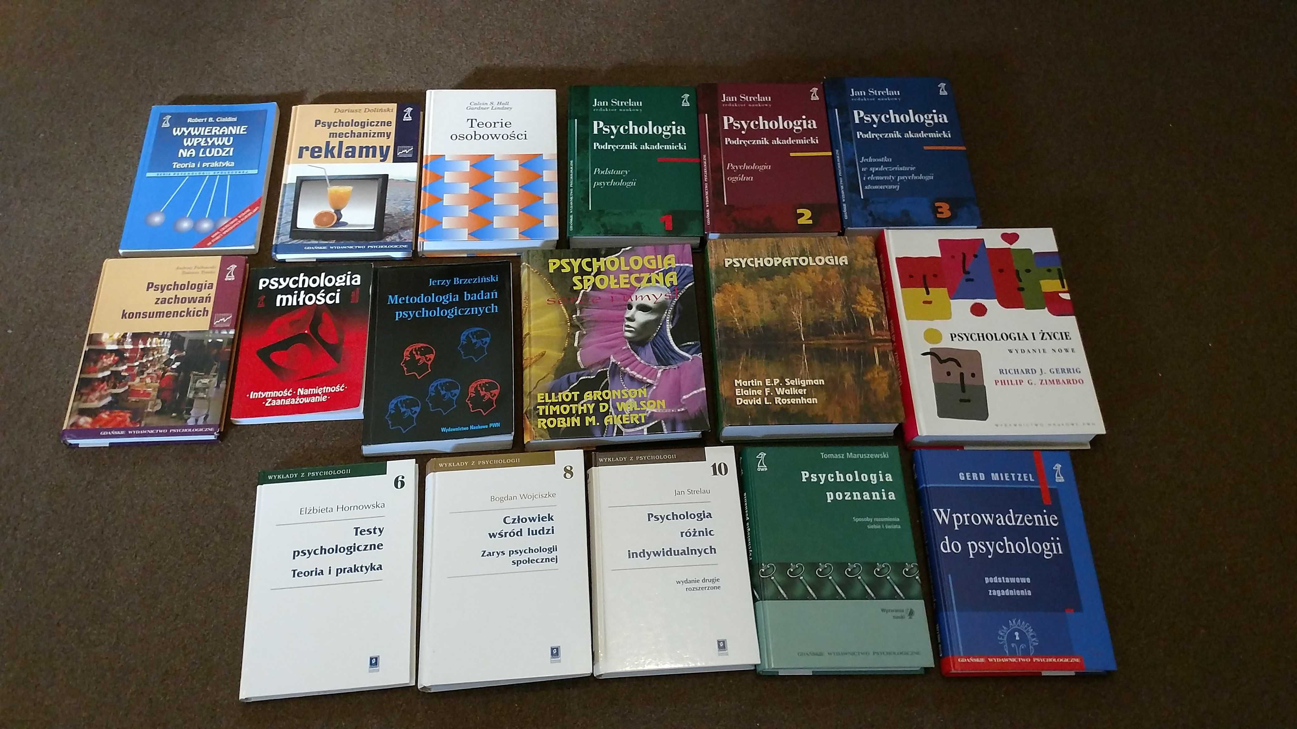 Książki psychoterapia, terapia, psychologia, Aronson,Zimbardo, Strelau