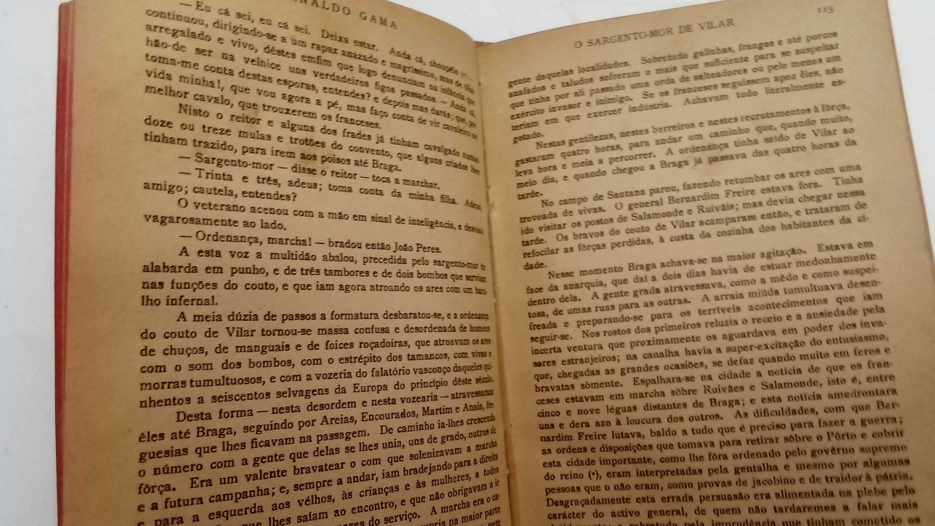 livro o sargento mor de vilar ano 1935