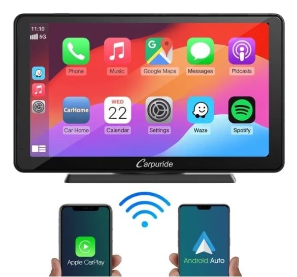 Carpuride Bezprzewodowe radio samochodowe Carplay  Android