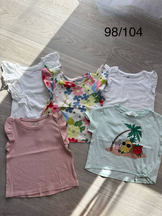 Paka ubrań letnio-wiosennych rozmiary 98-104 dla dziewczynki