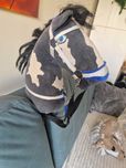 hobby horse szary