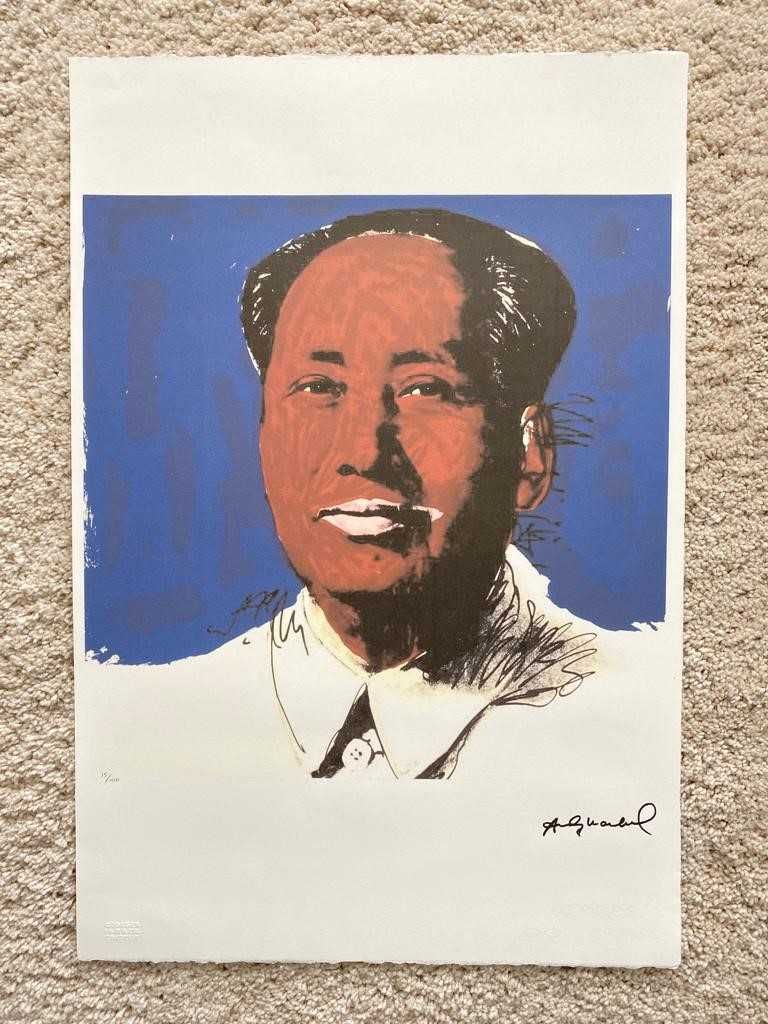 ANDY WARHOL Litografia "Mao"