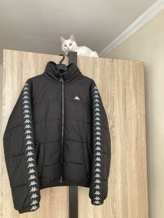 пуховик kappa з лампасами куртка