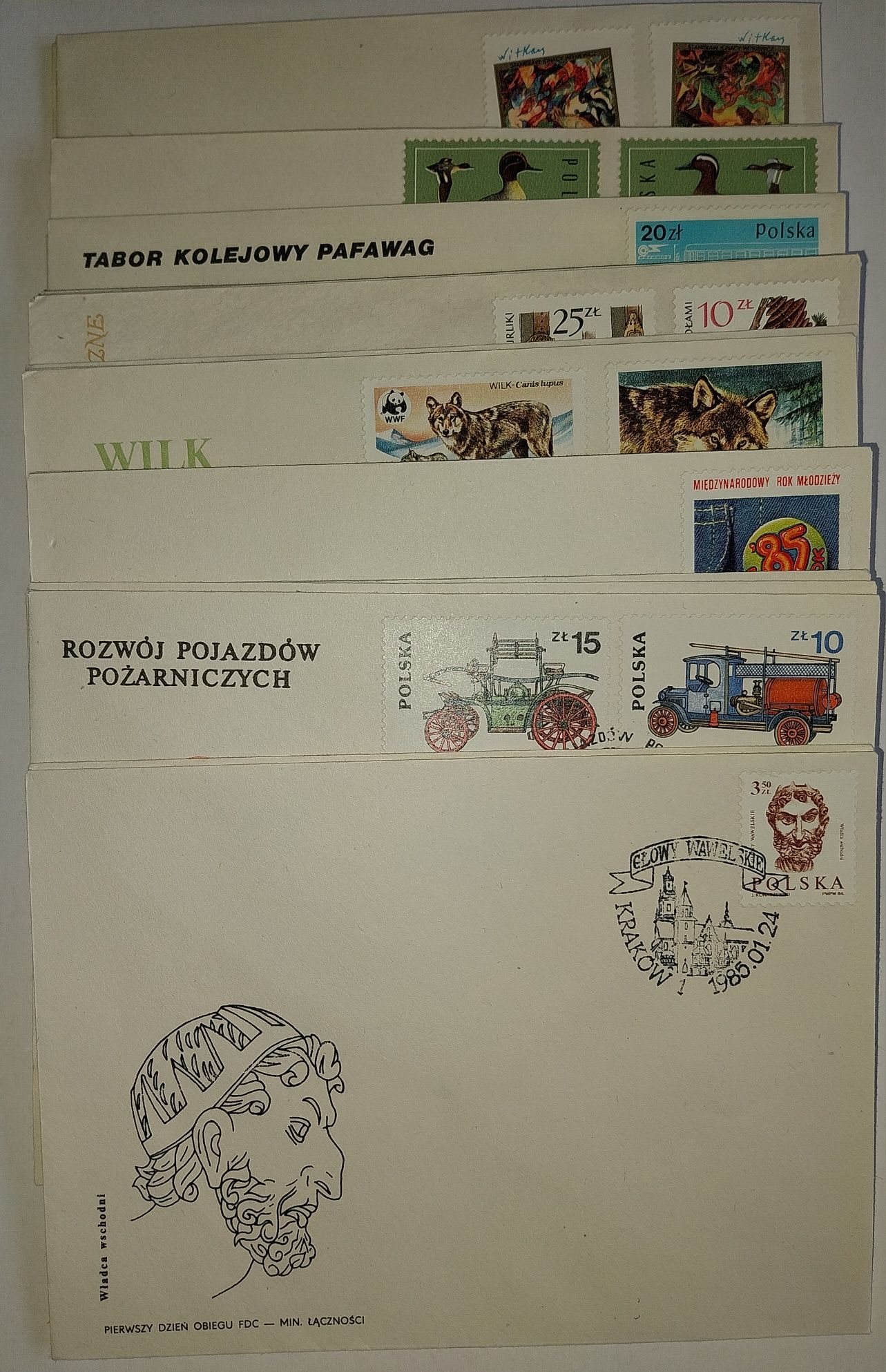 Koperty FDC 1985 rok