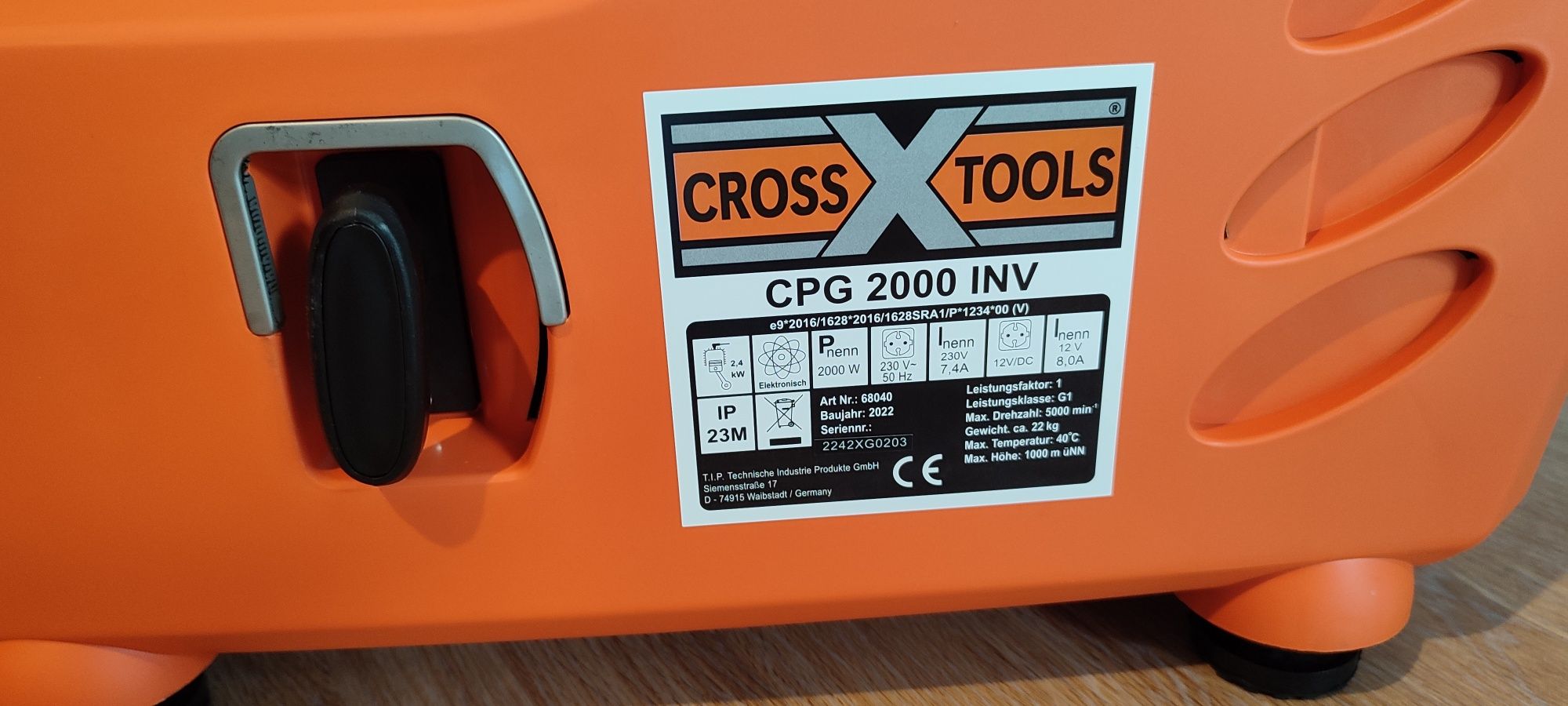 Електрогенератор Cross Tools CPG 2000 INV, Генератор + подарунок