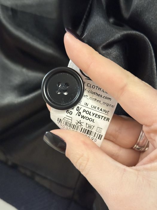 Пальто жакет з шерсті