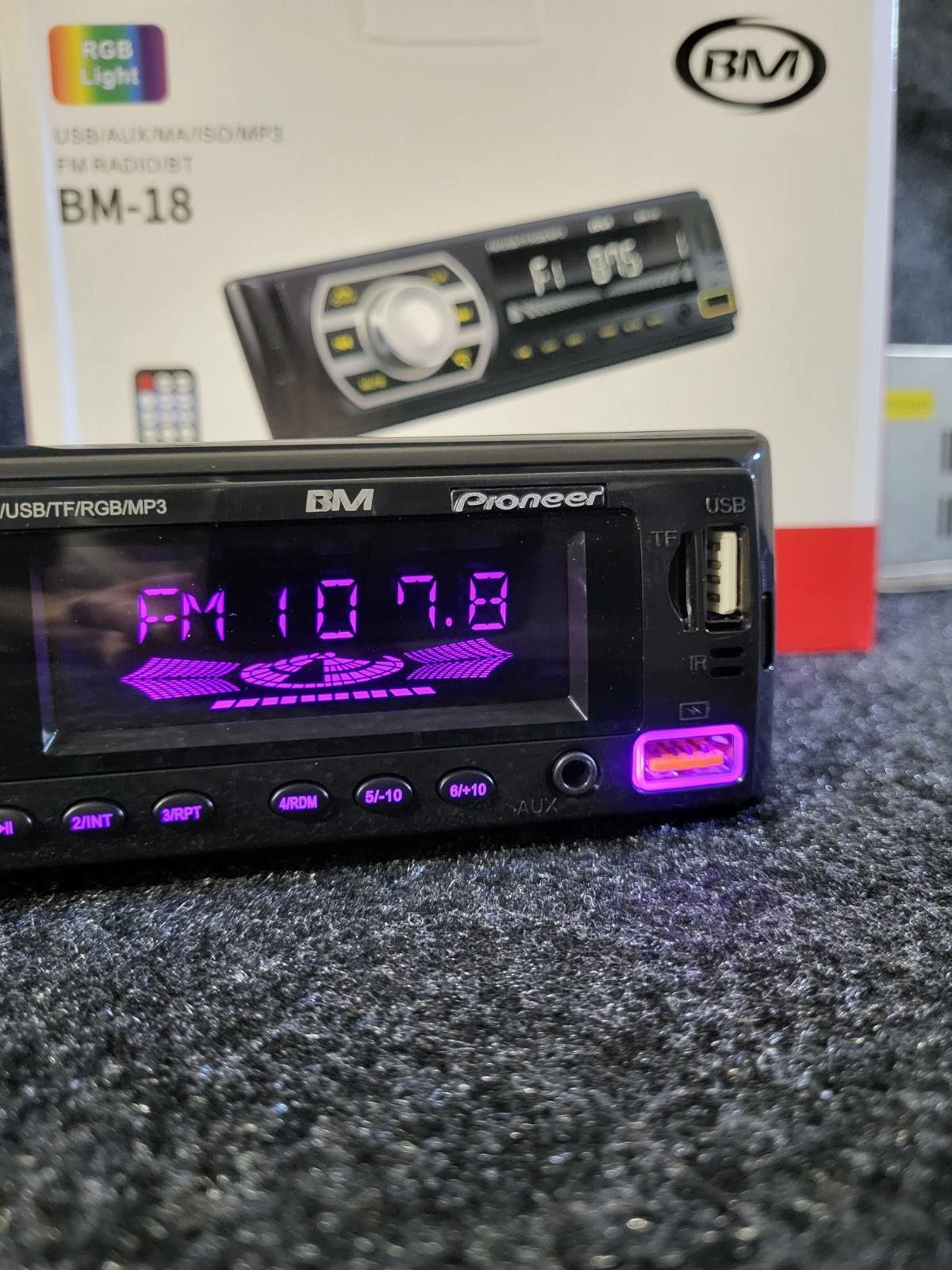 Блютуз магнітола Pioneer BM-18/автомагнітола/флешка/AUX