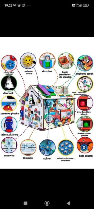 Domek manipulacyjny tablica światełka