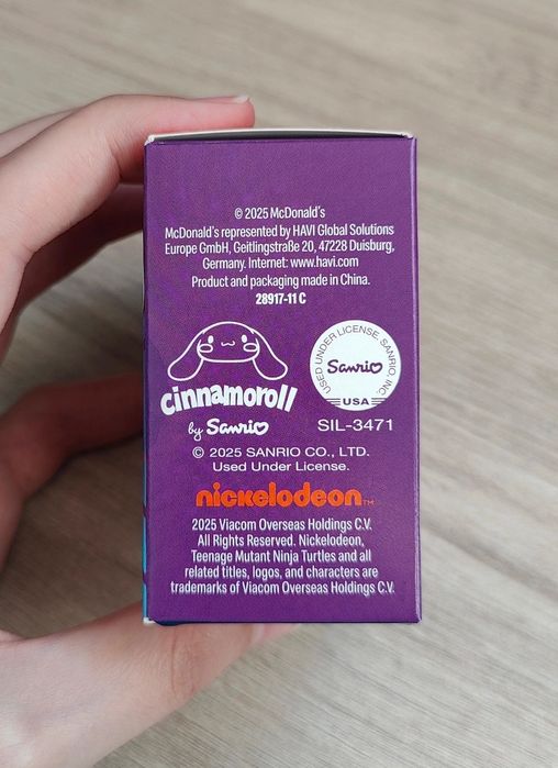 Figura Cinnamoroll x Donatello | TMNTxHello Kitty&Friends | McDonald's