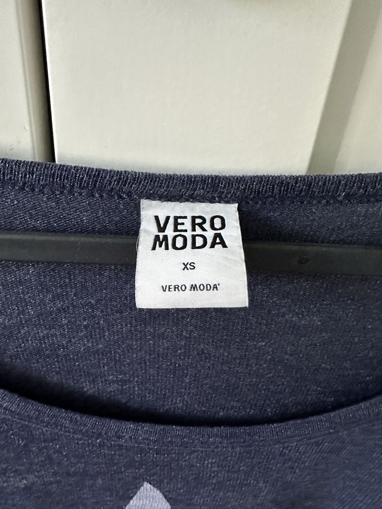 Granatowa dzianinowa bluzka oversize Vero Moda XS S M L XL